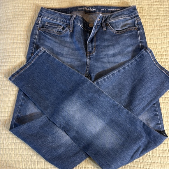 Calvin Klein Skinny Fit High Rise Comfort Stretch Jeans 12x32 - Picture 3 of 8